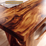 Aurevane Sculpted Solid Wood Dining Table - Timberustic Dining Table