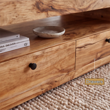 Aurevon Sculpted Solid Wood Coffee Table