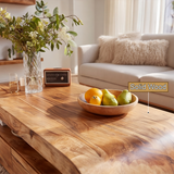 Aurevon Sculpted Solid Wood Coffee Table