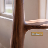 Aurevon Sculpted Solid Wood Mushroom Bookshelf