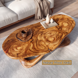 Aurevyn Live Edge Solid Wood Coffee Table