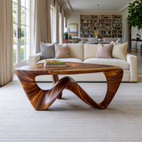 Aurevyn Sculpted Solid Wood Coffee Table - Timberustic Coffee Table