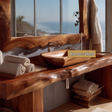Averra Live Edge Solid Wood Mirror Frame - Timberustic Mirror