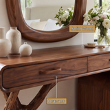 Branwyll Rootform Solid Wood Cosmetic Table