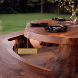 Bravora Handcrafted Solid Wood Outdoor Dining Table - Timberustic Dining Table