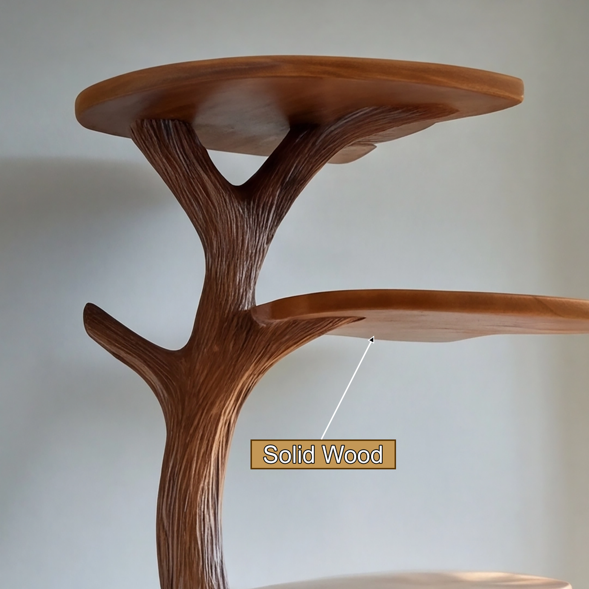 Caelroot Handcrafted Solid Wood Record Player Stand - Timberustic Record Player Stand With Storage