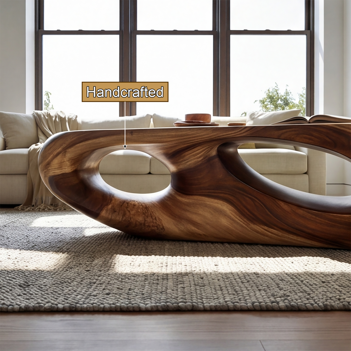 Caldris Handcrafted Solid Wood Coffee Table SPA935826 - Timberustic Coffee Table