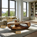 Caldris Handcrafted Solid Wood Coffee Table SPA935826 - Timberustic Coffee Table