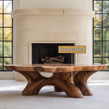 Cyravelle Handcrafted Solid Wood Coffee Table