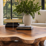 Cyravelle Handcrafted Solid Wood Coffee Table
