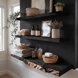 Driftedge Live Edge Solid Wood Floating Shelf