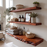 Driftedge Live Edge Solid Wood Floating Shelf