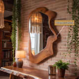 Driftform Handcrafted Live Edge Solid Wood Mirror - Timberustic Mirror