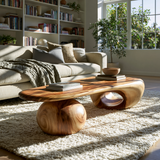 Drovaris Handcrafted Solid Wood Coffee Table - TimbeRustic Coffee Table