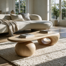 Drovaris Handcrafted Solid Wood Coffee Table Natural Oak - TimbeRustic Coffee Table