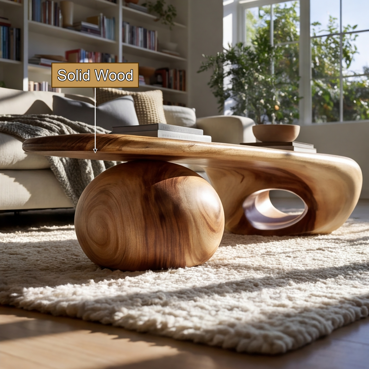 Drovaris Handcrafted Solid Wood Coffee Table - TimbeRustic Coffee Table
