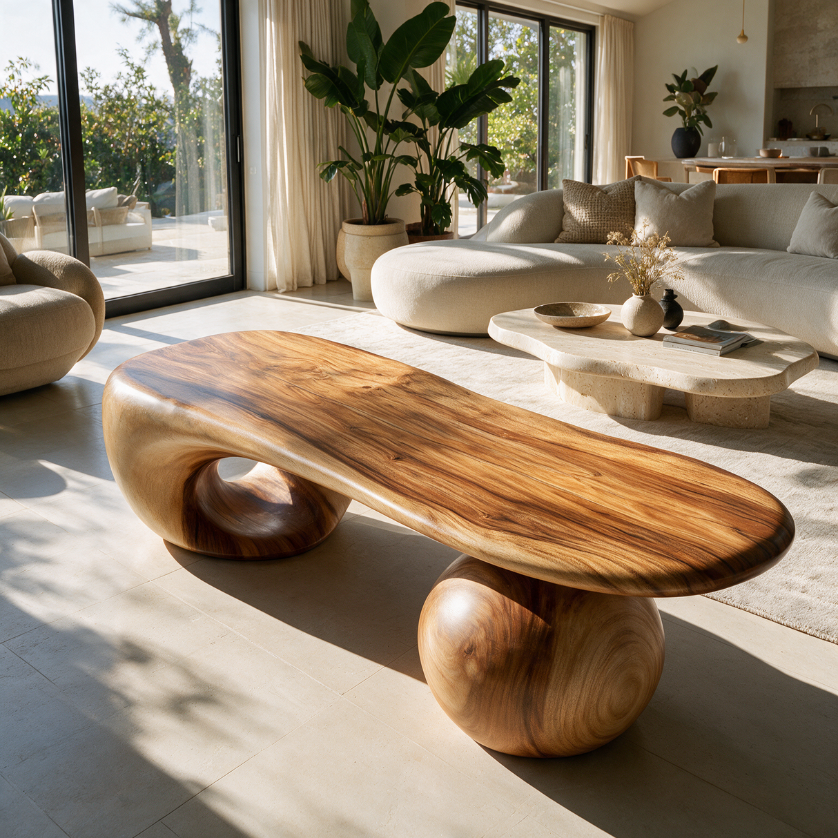 Drovaris Handcrafted Solid Wood Coffee Table Teak - TimbeRustic Coffee Table