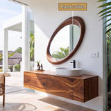 Eclipsera Artisan-Sculpted Solid Wood Mirror Frame - Timberustic Mirror