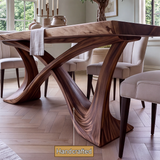 Elarion Live Edge Solid Wood Dining Table - Timberustic Dining Table