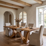 Elarion Live Edge Solid Wood Dining Table Teak - Timberustic Dining Table