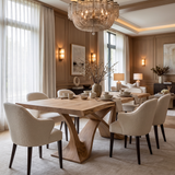 Elarion Live Edge Solid Wood Dining Table - Timberustic Dining Table