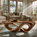 Elarique Handcrafted Solid Wood Coffee Table SPA295768 - Timberustic Coffee Table