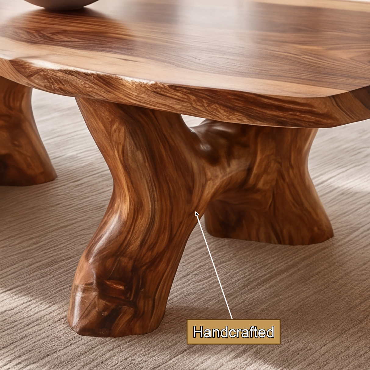 Elarwen Handcrafted Solid Wood Coffee Table