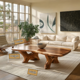 Elarwen Handcrafted Solid Wood Coffee Table
