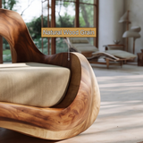 Elarwyn Handcrafted Sculpted Solid Wood Sofa - Timberustic Sofa