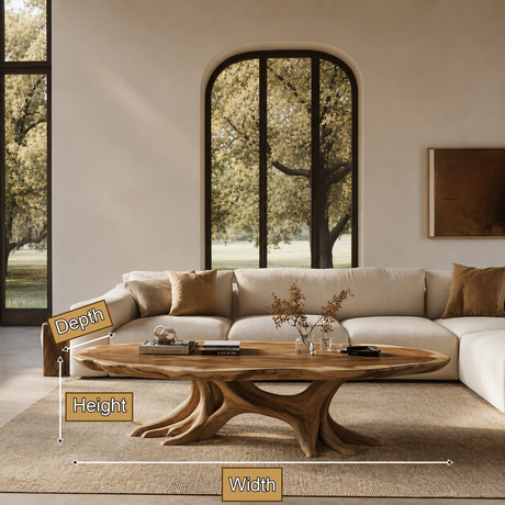 Elarwyn Handcrafted Solid Wood Coffee Table