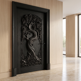 Elarwyn Sculpted Solid Wood Single Door