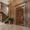 Elarwyn Sculpted Solid Wood Single Door
