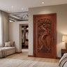 Elarwyn Sculpted Solid Wood Single Door