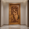 Elarwyn Sculpted Solid Wood Single Door