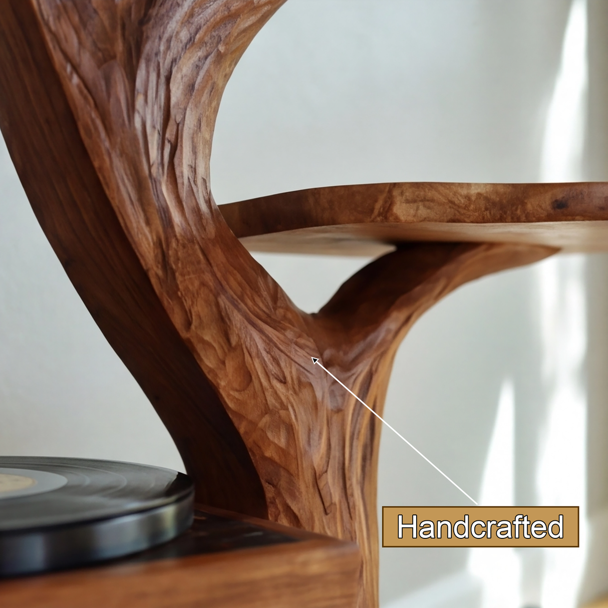 Eldergrove Handcrafted Solid Wood Record Player Stand SPA928951 - Timberustic Record Player Stand With Storage