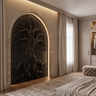 Eldergrove Sculpted Solid Wood Double Door