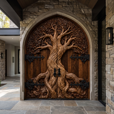 Eldergrove Sculpted Solid Wood Double Door