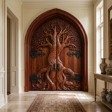 Eldergrove Sculpted Solid Wood Double Door
