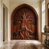 Eldergrove Sculpted Solid Wood Double Door