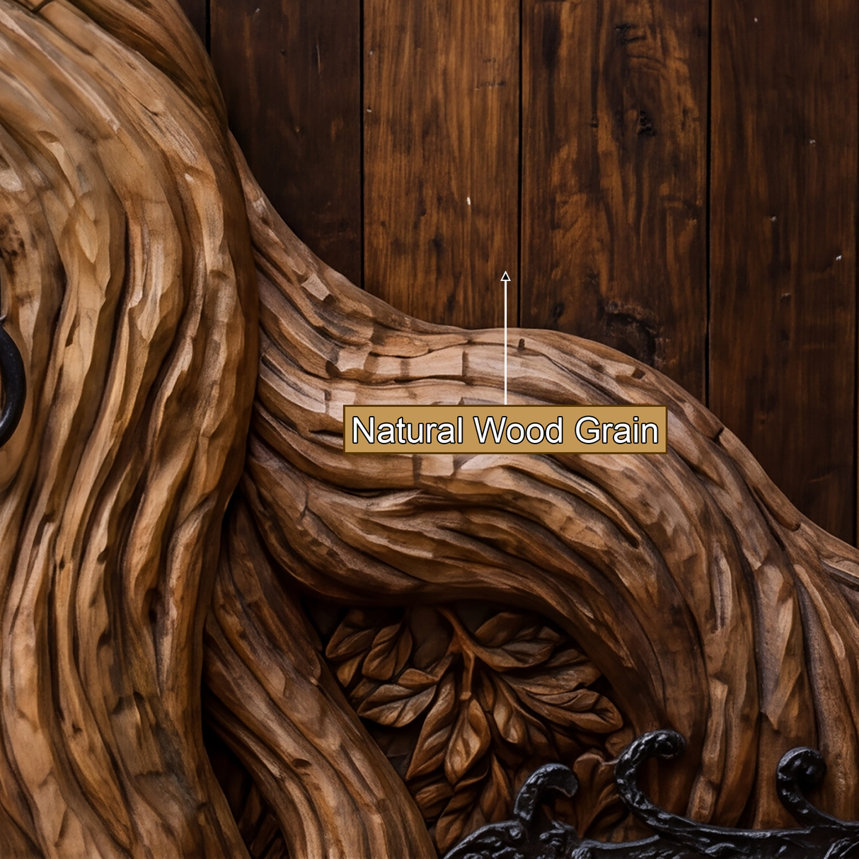 Eldergrove Sculpted Solid Wood Double Door