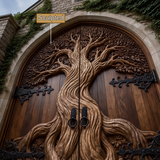 Eldergrove Sculpted Solid Wood Double Door