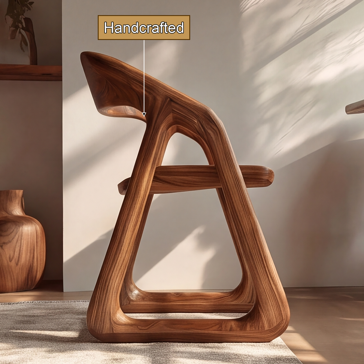 Eldorin Handcrafted Solid Wood Dining Chair - Timberustic Dining Chair