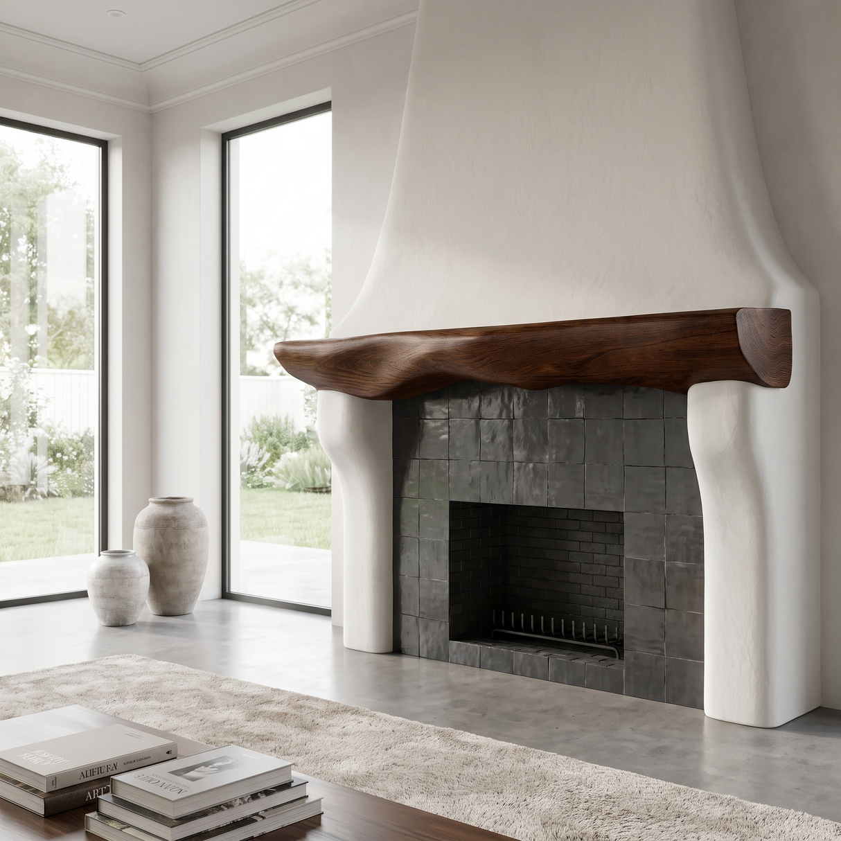 Eldrion Handcrafted Fireplace Mantel Shelf SPA253656