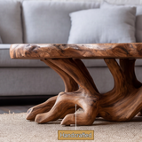 Elvaris Handcrafted Solid Wood Coffee Table
