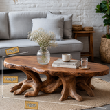 Elvaris Handcrafted Solid Wood Coffee Table