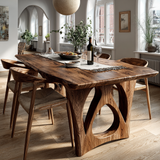 Elyndor Live Edge Solid Wood Dining Table - Timberustic Dining Table