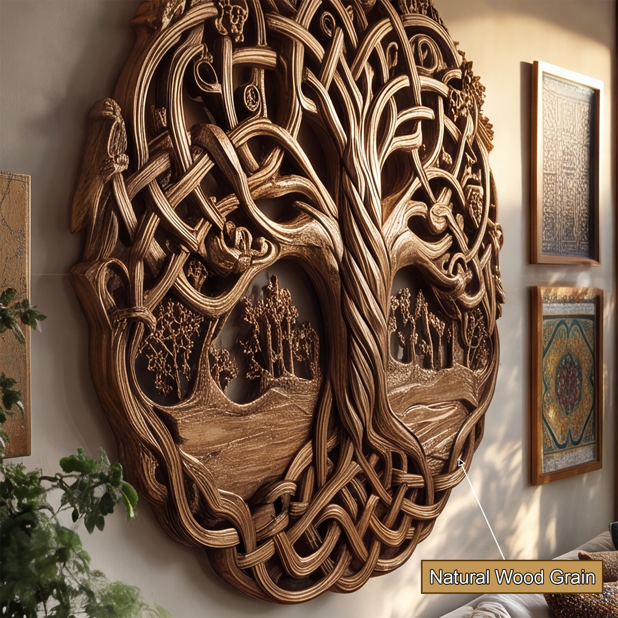 Eryndal Handcrafted Solid Wood Wall Art