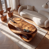 Flowloop Sculpted Solid Wood Coffee Table - Timberustic Coffee Table