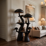 Fungrove Sculpted Solid Wood Mushroom Bookshelf