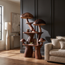 Fungrove Sculpted Solid Wood Mushroom Bookshelf